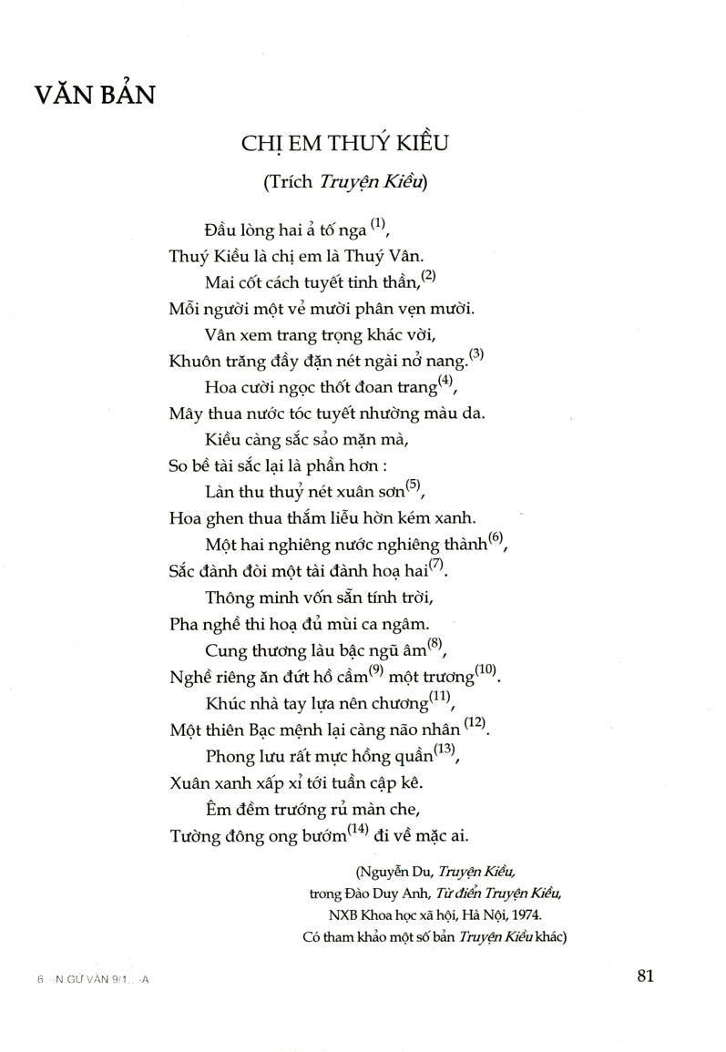 Chị em Thuý Kiều (trích Truyện Kiều)