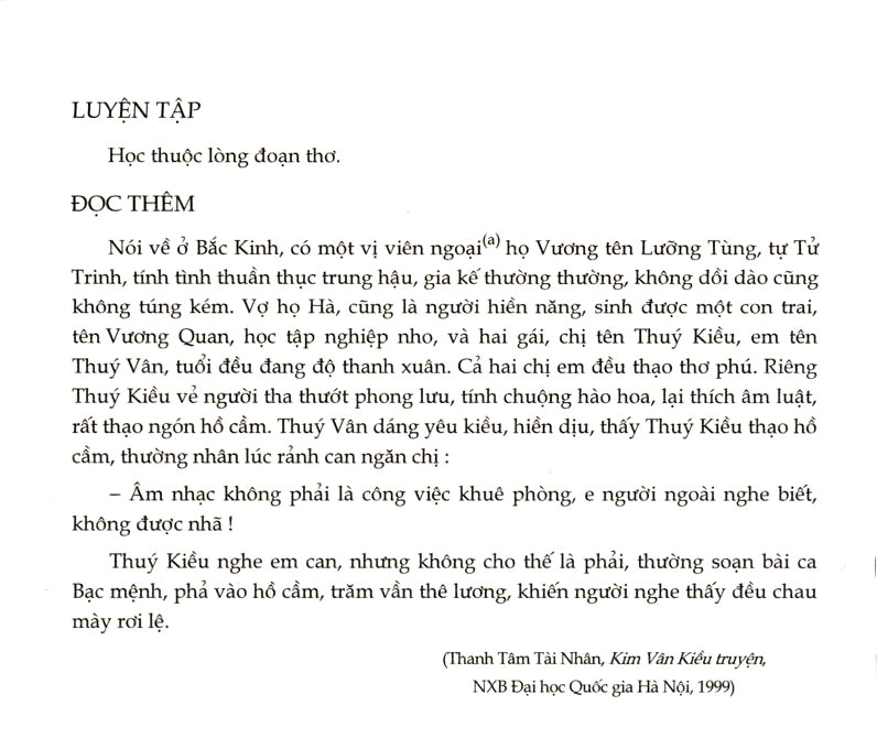 Chị em Thuý Kiều (trích Truyện Kiều)