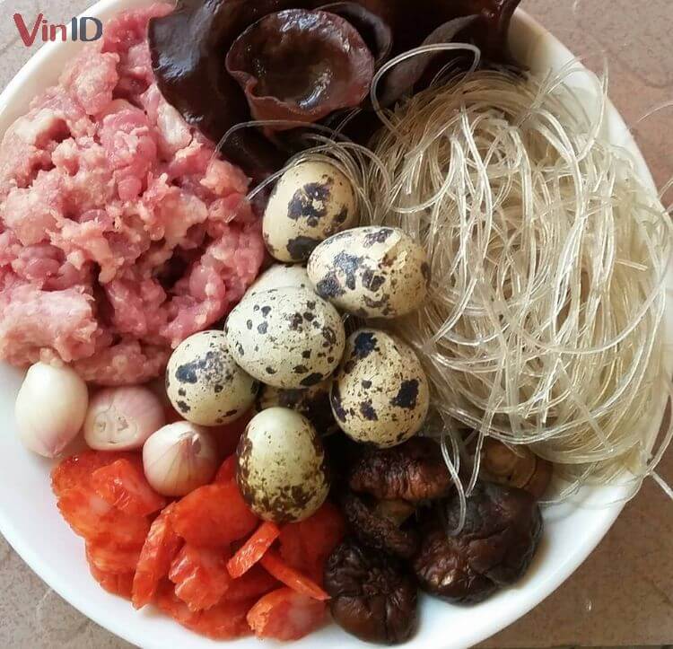 Nguyên liệu chế biến món bánh bao chiên nhân mặn Nguyên liệu chế biến món bánh bao chiên nhân mặn
