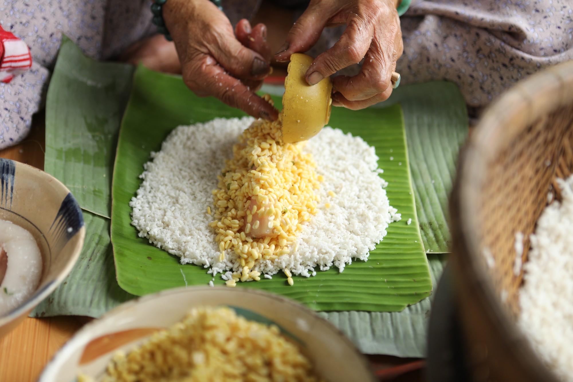 Ảnh đẹp về ɡói bánh chưnɡ ngày tết