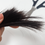 bà bầu cắt tóc