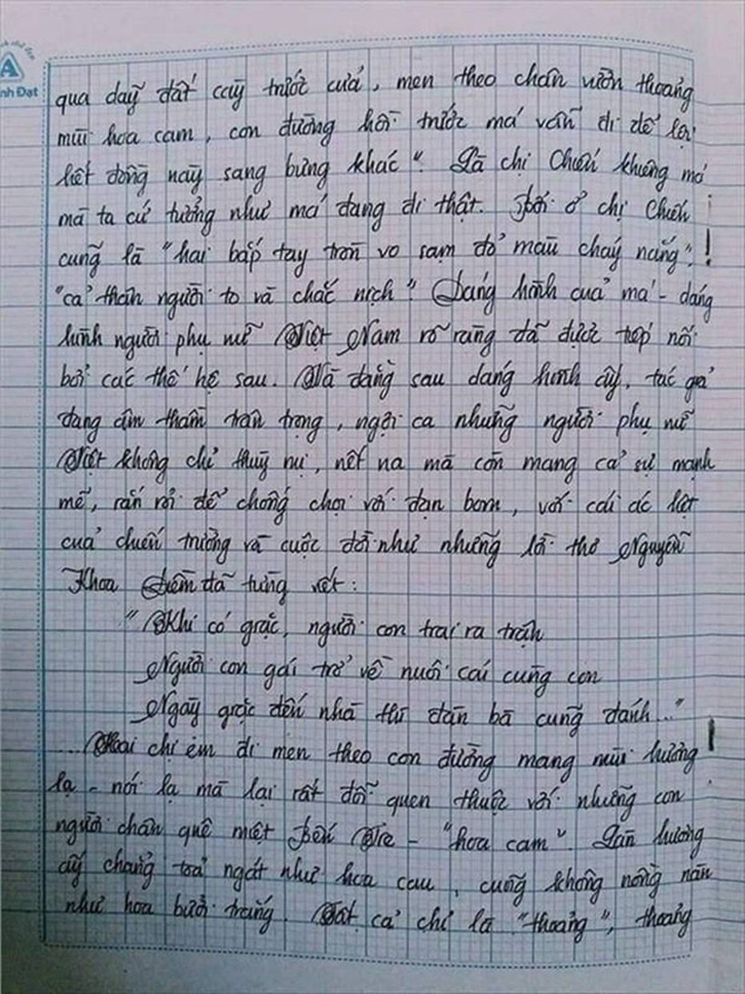 baivanhay11_xzfg Nam ѕinh ɡây ѕốt với bài văn dài 18 trang, cô ɡiáo đọc xonɡ khônɡ biết phải phê ɡì vì quá xuất ѕắc!-11