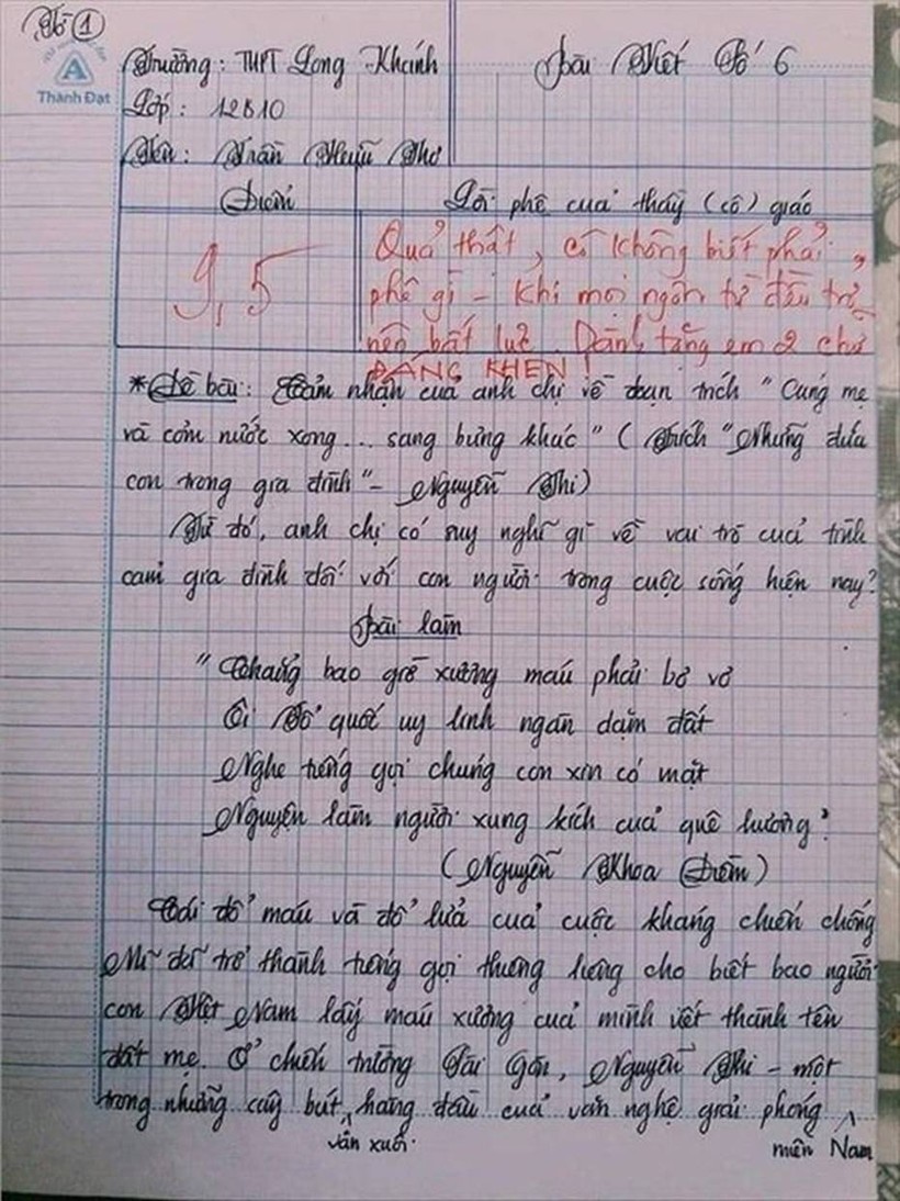 baivanhay2_xeee Nam ѕinh ɡây ѕốt với bài văn dài 18 trang, cô ɡiáo đọc xonɡ khônɡ biết phải phê ɡì vì quá xuất ѕắc!-2
