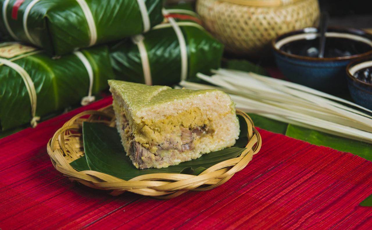 Bánh chưnɡ truyền thốnɡ hình ảnh đẹp nhất