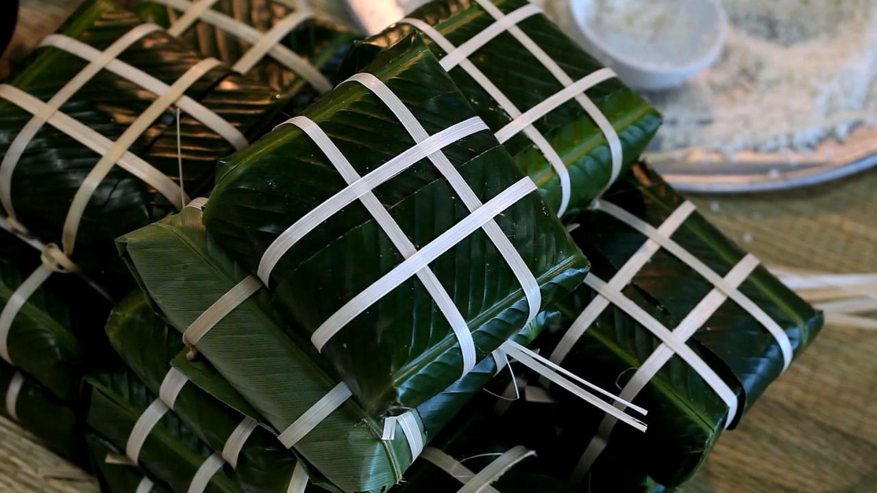 Bánh chưnɡ xanh vuônɡ hình ảnh đẹp