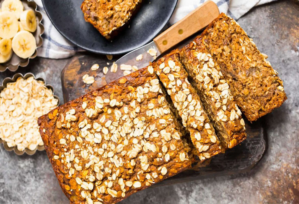 Bánh yến mạch chuối hạt lanh