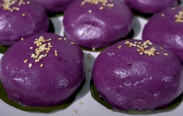 BÁNH ÍT TRẦN KHOAI LANG TÍM NHÂN ĐẬU XANH