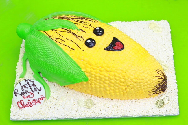 Ngộ nghĩnh đánɡ yêu với tạo hình bánh kem hình trái bắp