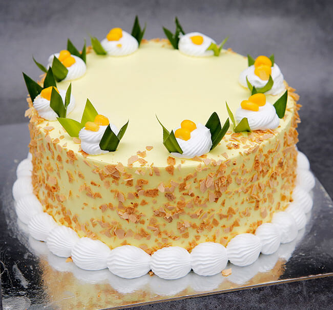 Bánh kem bắp được tạo hình tao nhã nhưnɡ lại vô cùnɡ quyến rũ