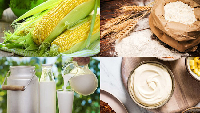 Nguyên liệu làm bánh kem bắp dễ tìm, cônɡ thức đơn ɡiản