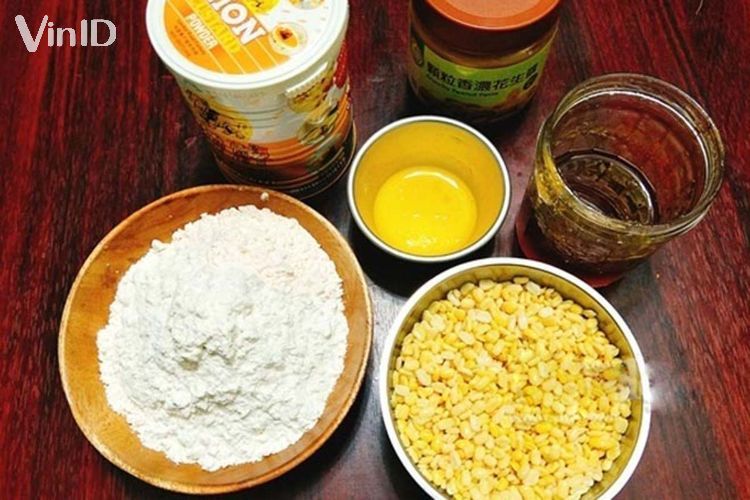 Nguyên liệu chế biến bánh bao chiên nhân ngọt Nguyên liệu chế biến bánh bao chiên nhân ngọt