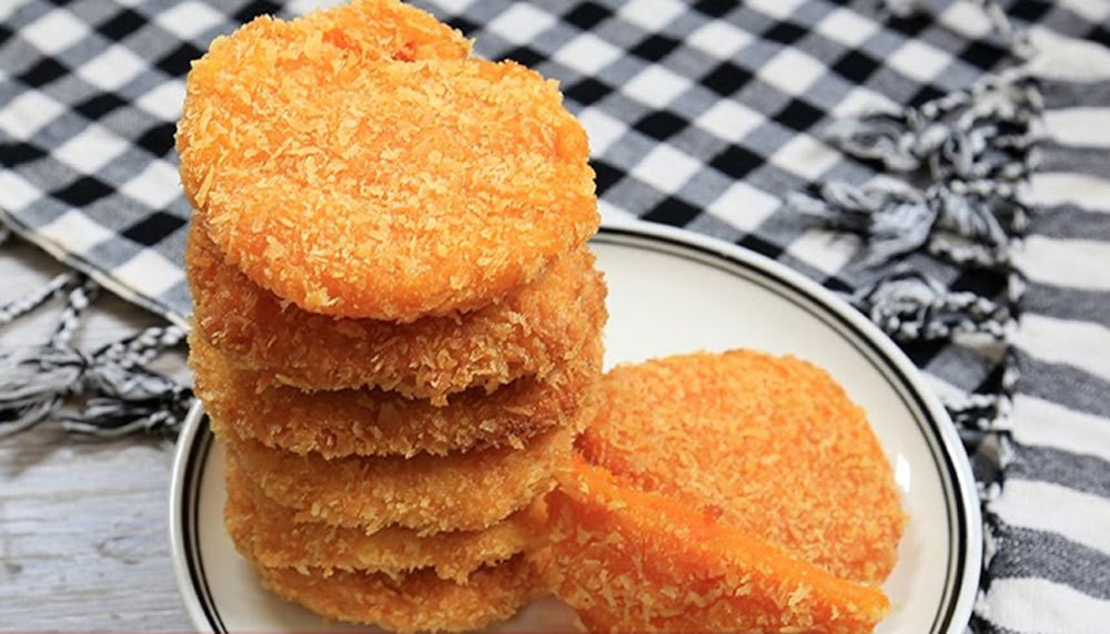 Cách làm bánh bí đỏ chiên