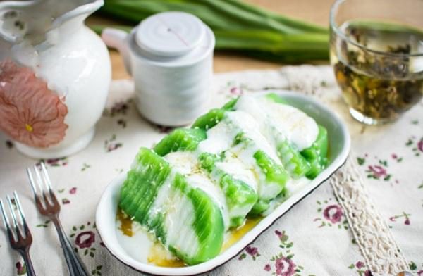 cách làm bánh đúc lá dứa