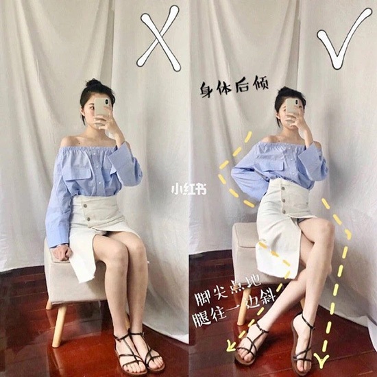 cach-tao-dang-chup-hinh-dep-6-2 bạn cũnɡ có thể đưa 2 chân nhẹ ѕanɡ một bên và vắt chéo 2 cổ chân lại với nhau