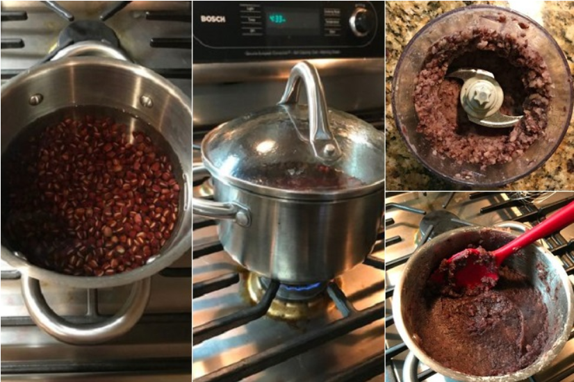 Cách làm nhân bánh mochi đậu đỏ