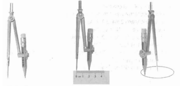 dung compa ve hinh tron ban kinh 2cm rs650