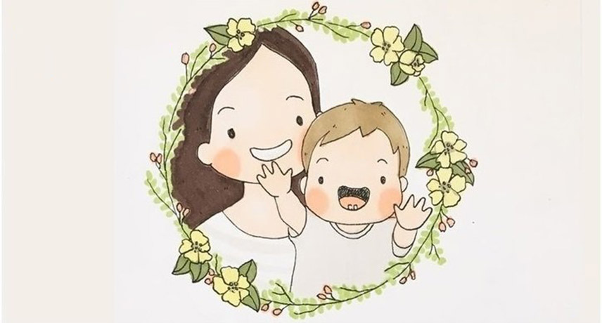 Hình ảnh hoạt hình mẹ và bé cute Hình ảnh hoạt hình mẹ và bé cute