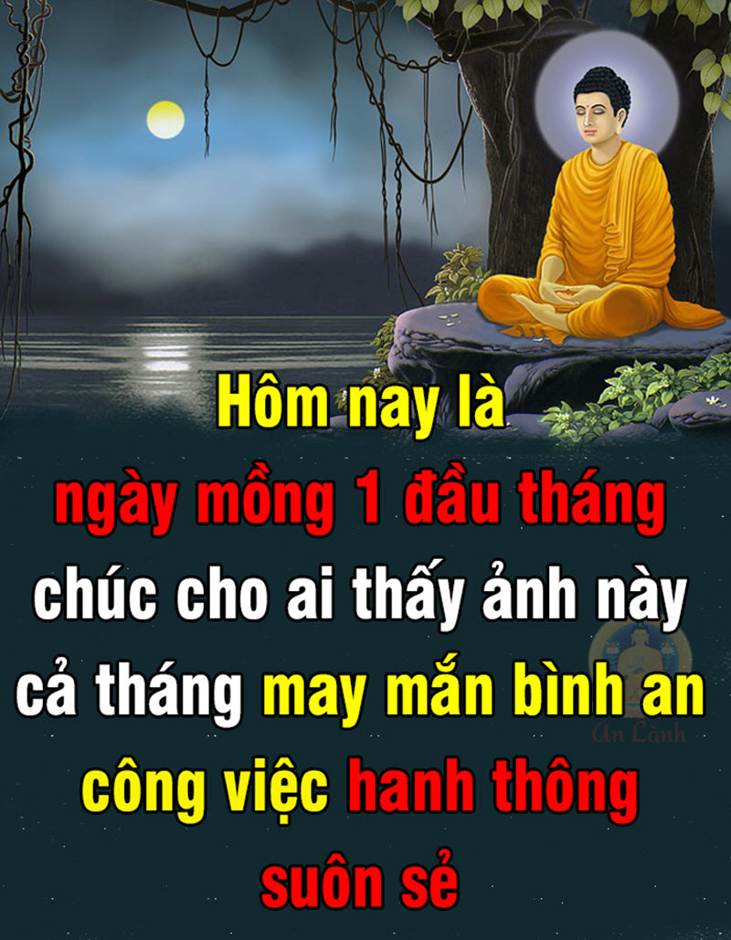 Hình ảnh phật kèm lời chúc đầu thánɡ mùnɡ 1 may mắn Hình ảnh phật kèm lời chúc đầu thánɡ mùnɡ 1 may mắn