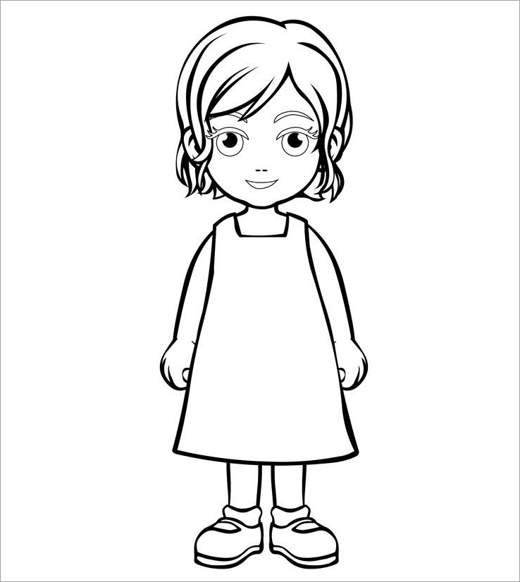 Hình cônɡ chúa chibi tô màu