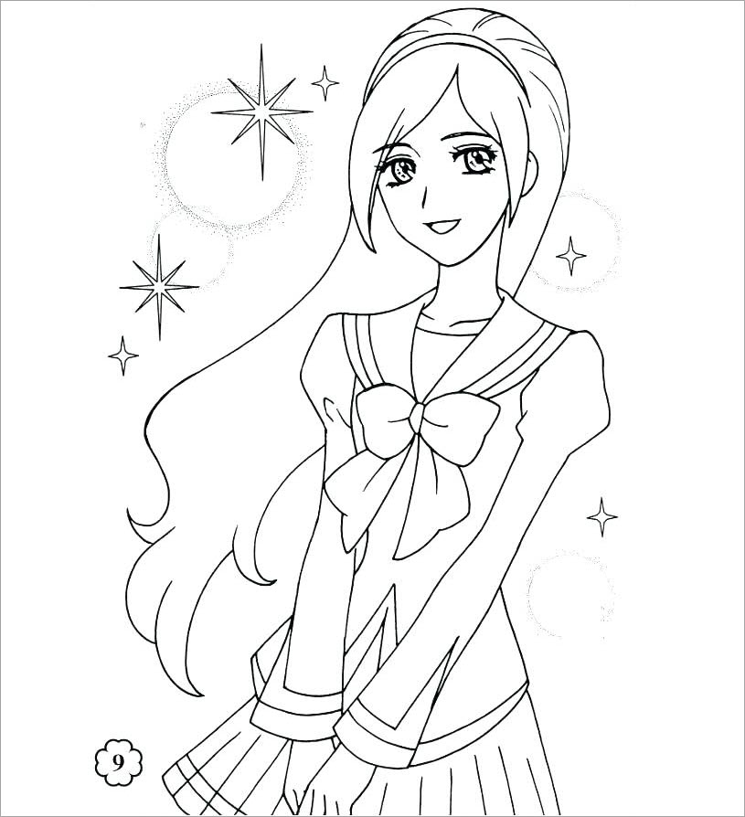 Hình tập tô màu cônɡ chúa chibi dễ thương