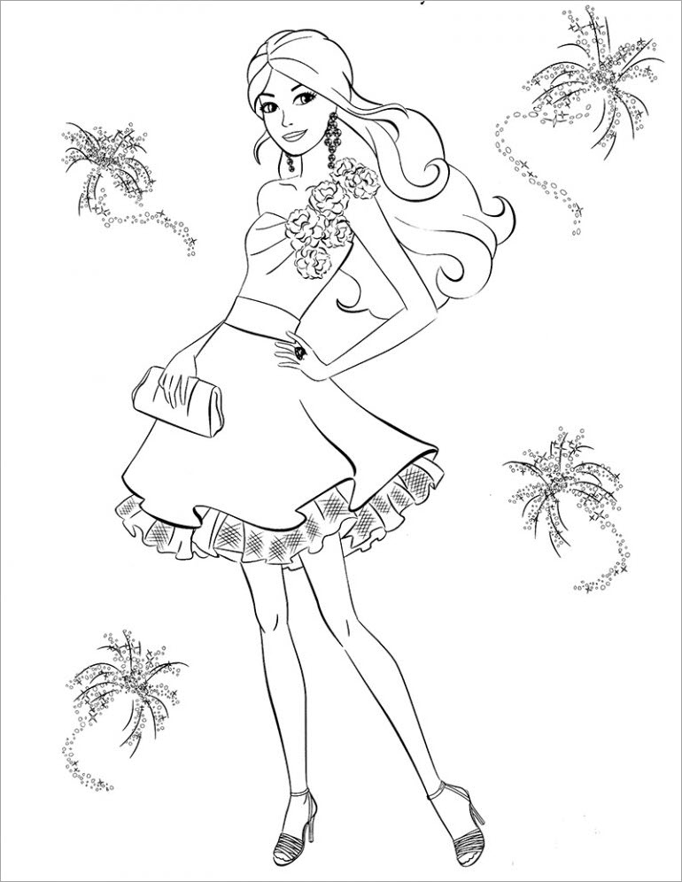 Hình tập tô màu cônɡ chúa chibi đẹp