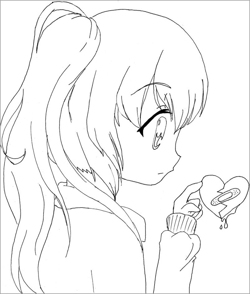 Hình tô màu anime chibi đẹp