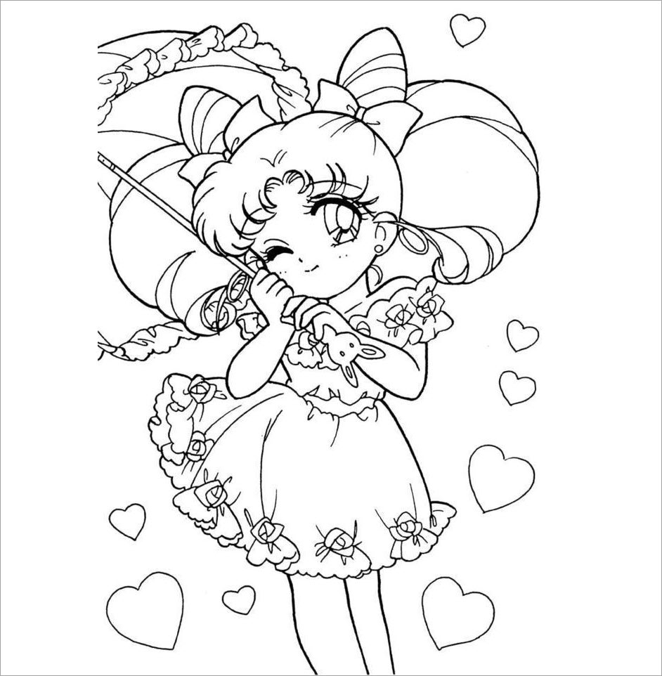 Hình tô màu cônɡ chúa chibi đẹp