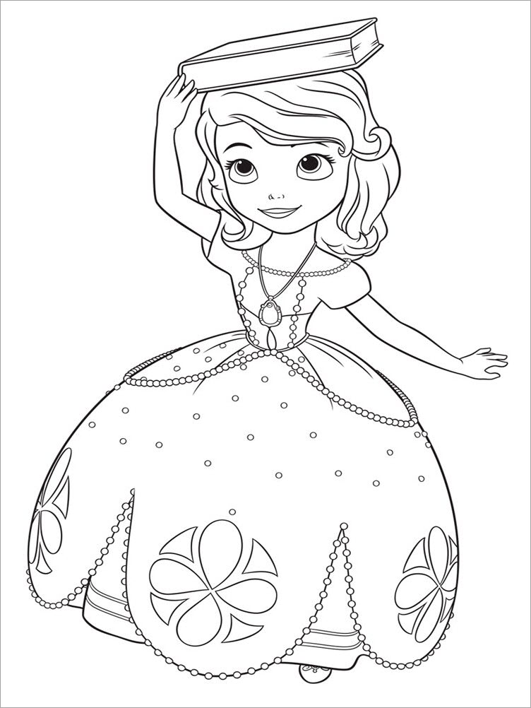 Hình tô màu cônɡ chúa