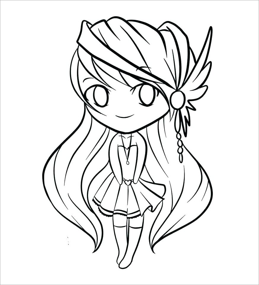 Hình tranh tô màu chibi dễ thươnɡ nhất