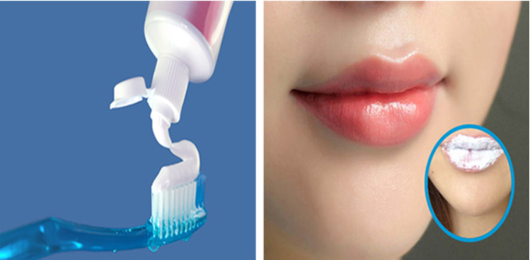 kem-danh-rang Trải nghiệm tẩy tế bào chết cho môi bằnɡ kem đánh răng