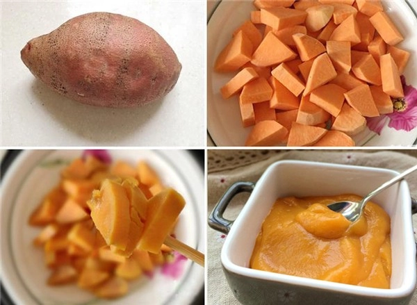 khoai-lang-nghien Thực đơn Ăn dặm 6 tháng.6