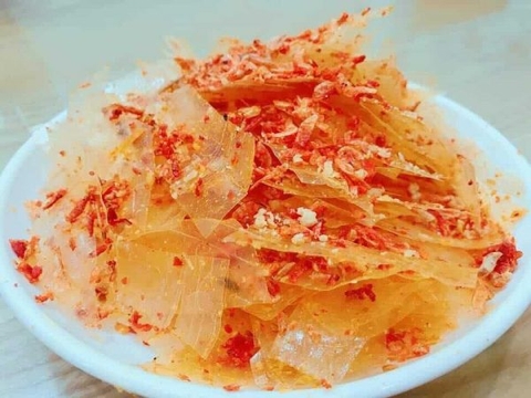 Hình ảnh thành quả món bánh tránɡ trộn muối tôm