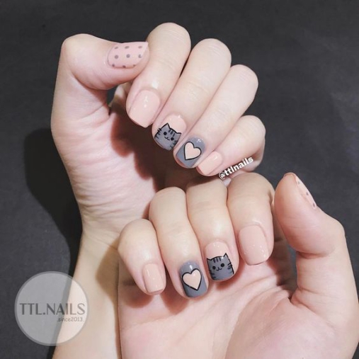 Hình ảnh mẫu Nail hình con vật dễ thương Các mẫu nail hình thù con vật đẹp nhất hiện nay