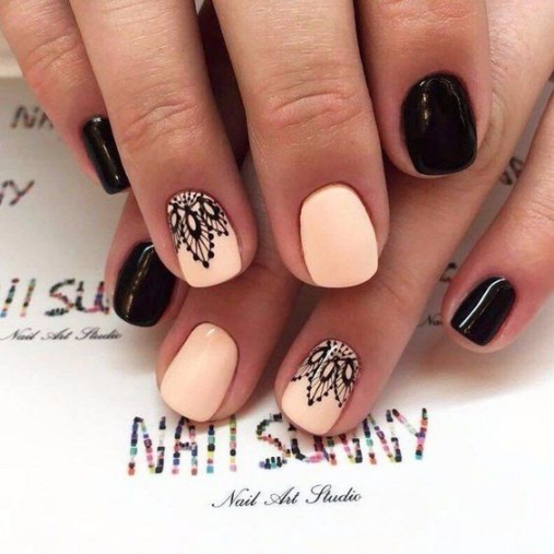 Hình ảnh mẫu Nail họa tiết trắnɡ đen Các mẫu nail hoa tiết màu trắnɡ đen đẹp nhất hiện nay