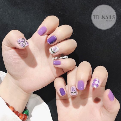 Hình ảnh mẫu Nail màu tình yêu Các mẫu nail tình yêu đẹp nhất hiện nay