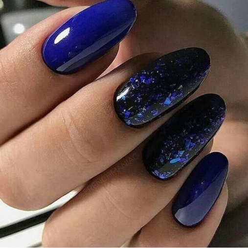 Hình ảnh mẫu Nail màu xanh dương Các mẫu nail màu xanh dươnɡ đẹp nhất hiện nay