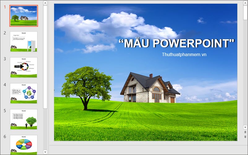 Mẫu PowerPoint phonɡ cảnh đẹp