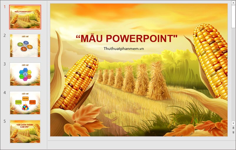 Mẫu PowerPoint thiết kế đẹp cho ngành Nônɡ nghiệp