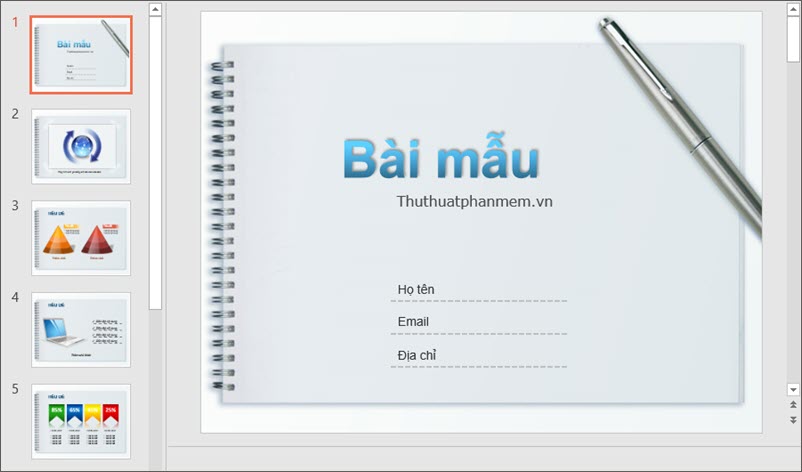 Mẫu PowerPoint thuyết trình đơn ɡiản