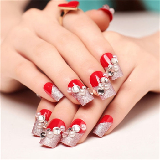 Mẫu Nail đính đá đẹp Mẫu Nail đính đá đẹp nhất hiện nay