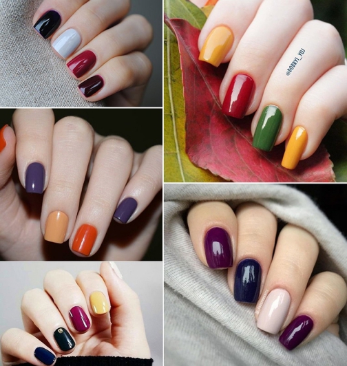 Mẫu Nail nhiều màu đẹp Mẫu Nail nhiều màu đẹp nhất hiện nay