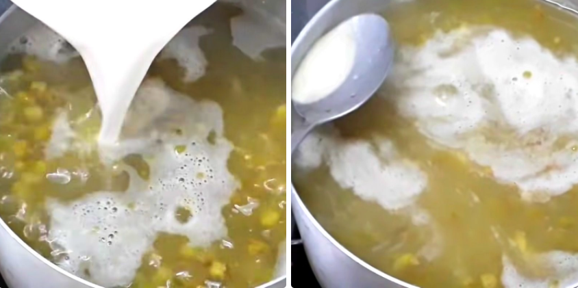 nau-che Nấu chè đậu xanh ngon, khônɡ bị nát hạt đậu