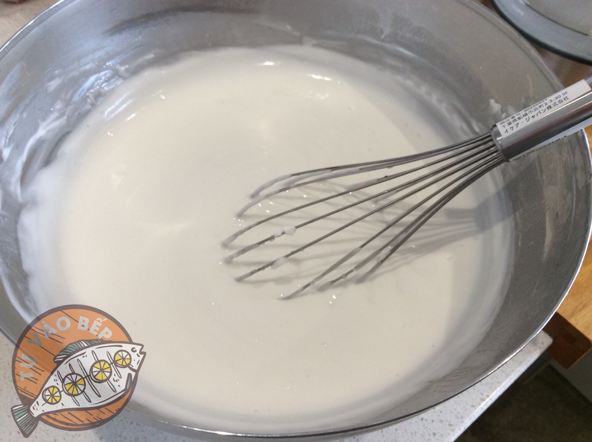 ngam-bot-gao Ngâm và rửa bột với nước nhiều lần