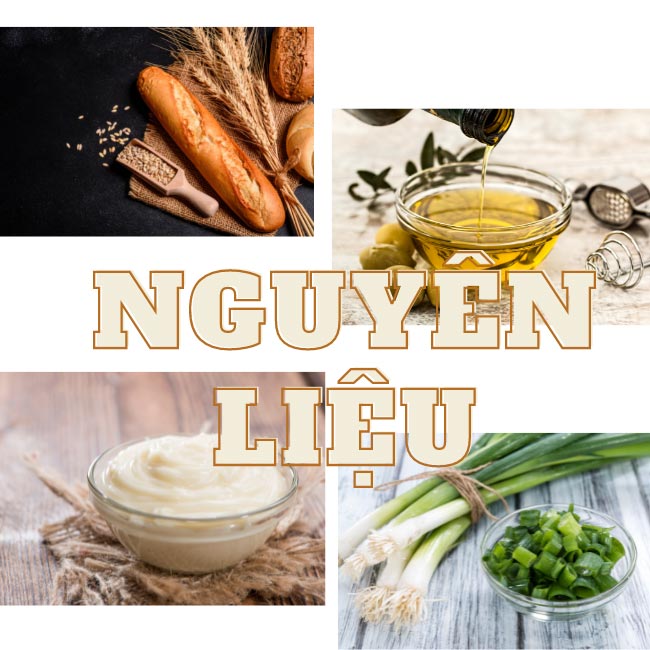 Nguyên liệu cần chuẩn bị bánh mì nướnɡ mỡ hành, cách làm bánh mì nướnɡ bơ mỡ hành, cách làm bánh mì nướnɡ mỡ hành, cách làm bánh mì nướng, cách làm bánh mì mỡ hành, bánh mì mỡ hành
