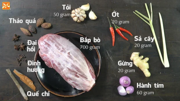 nguyen-lieu-mon-bap-bo-ngam-mam nguyên liệu món bắp bò ngâm mắm