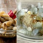 sơ chế và ướp gia vị tôm