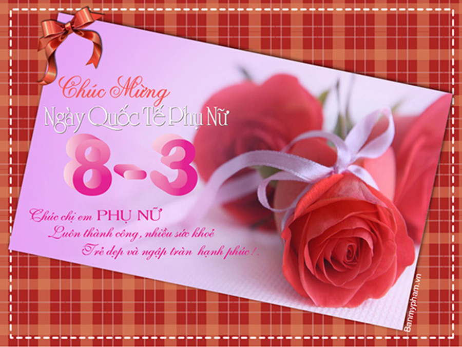 Thiệp ngày 8-3 đẹp nhất và ý nghĩa nhất