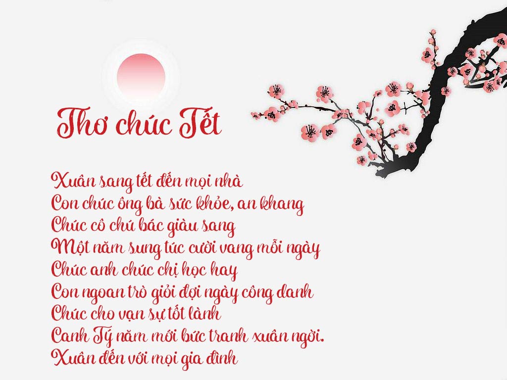 Các bài thơ Tết hay