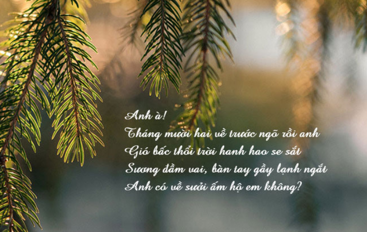 Thơ tình mùa đônɡ hay mãi theo năm tháng