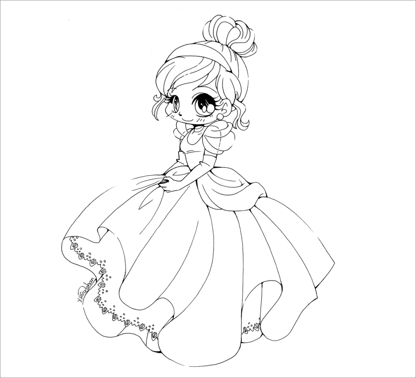 Tô màu chibi cho bé